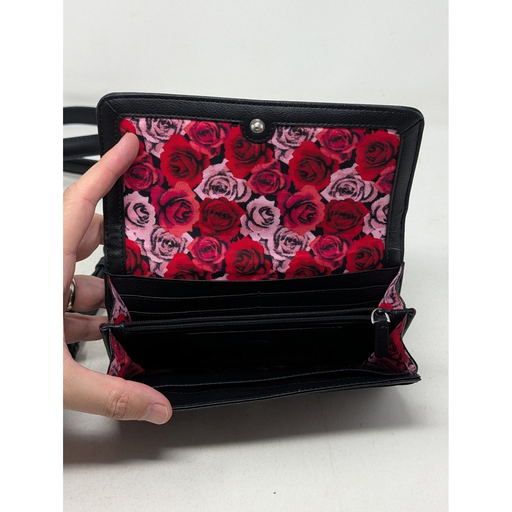 Vera Bradley Black Polka Dot Quilted Crossbody Bag and Matching Wallet Set - Picture 10 of 16